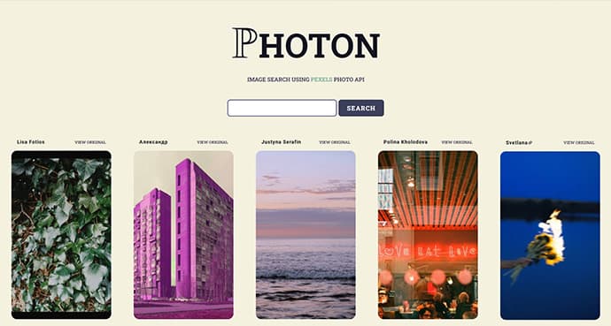 Photon project preview