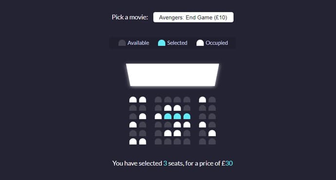 Cinema Seat Booking project preview